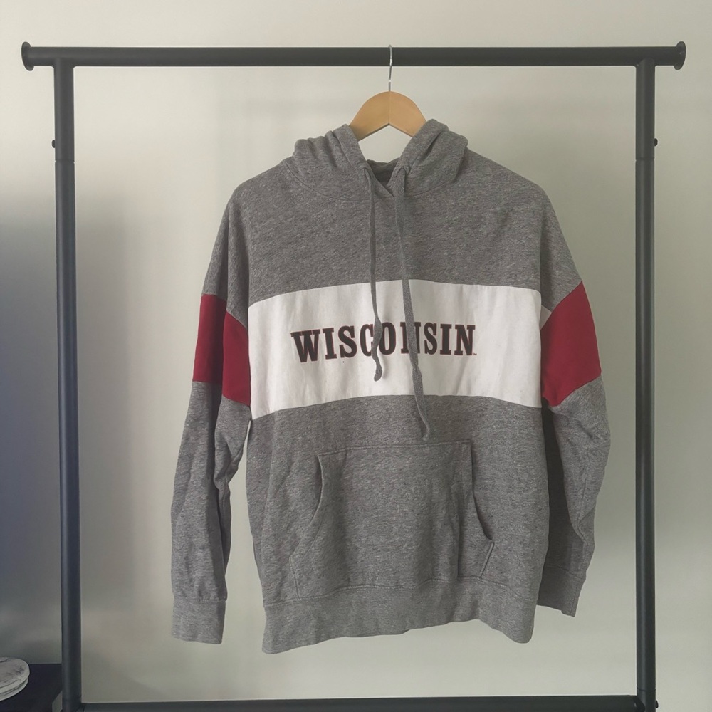Retro Wisconsin hoodie. From American Eagle, size small.